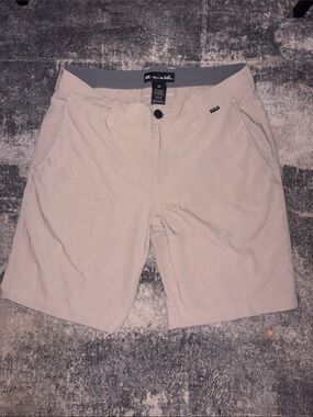 Travis Mathew Men’s Light Beige Flat Front Shorts